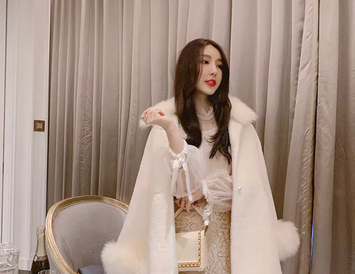 Dazzling Doll Winter Fur Coat