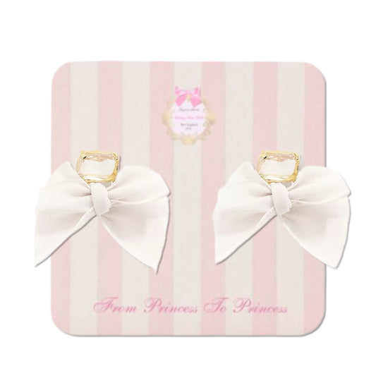 Romance Bow Earrings (color options)