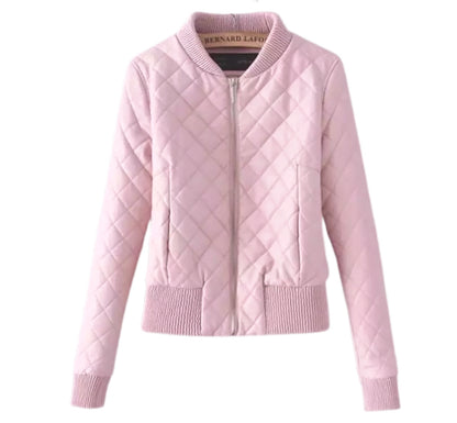 Sophie Soft Pink Quilted Coat