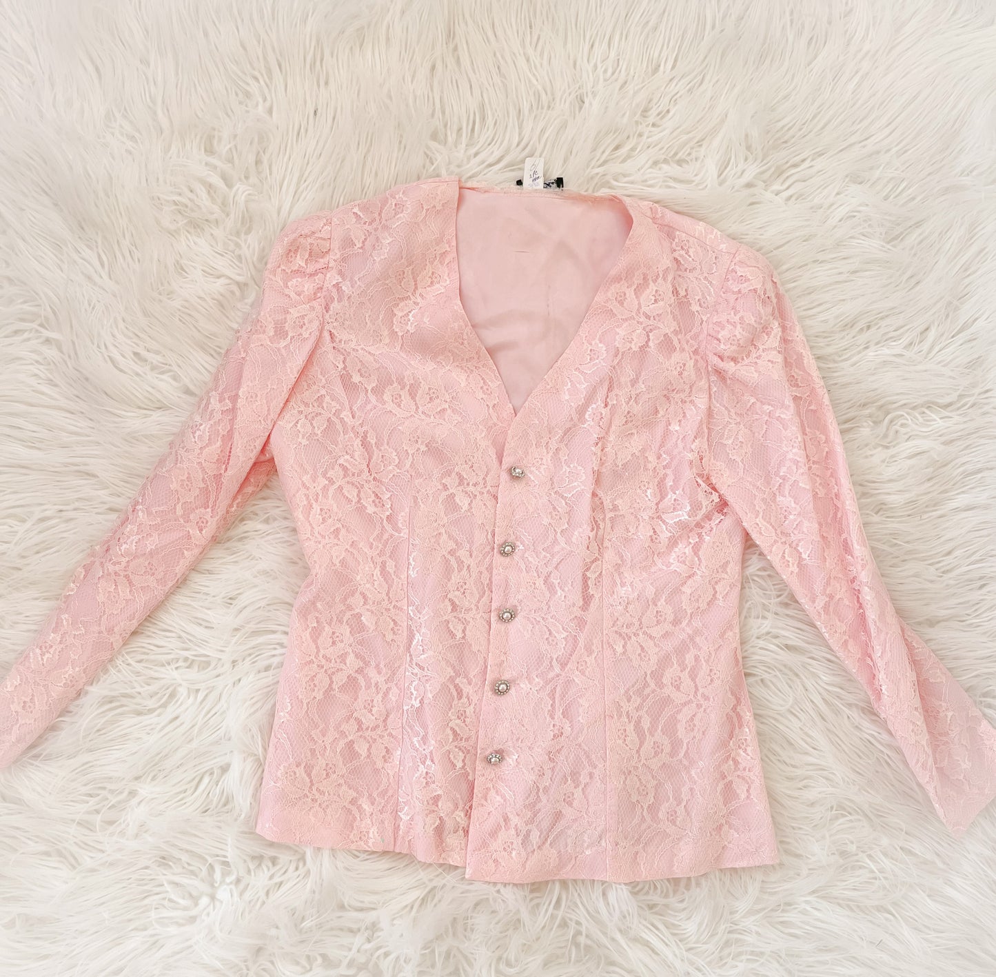 Spring pink blazer size large (Pre-loved)
