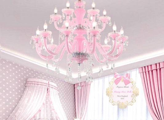 Diamond Fairytale Pink Chandelier Ultra LUXE