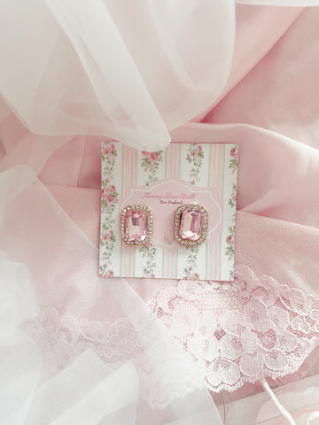 Pink Jewel Earrings