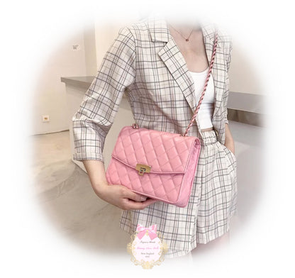 Coco Luxury Pink Quilted Handbag