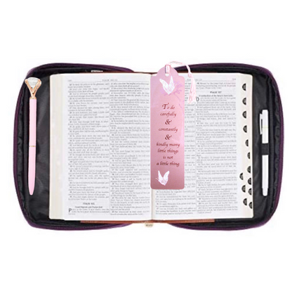 Pink Bible Cover and Pen Set