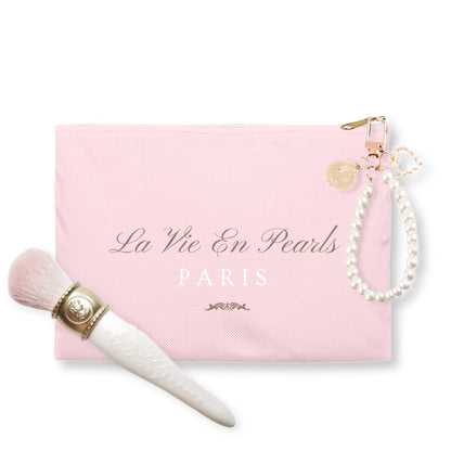 La Vie En Pearls Makeup Bag & Brush Set