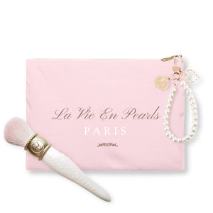 La Vie En Pearls Makeup Bag & Brush Set