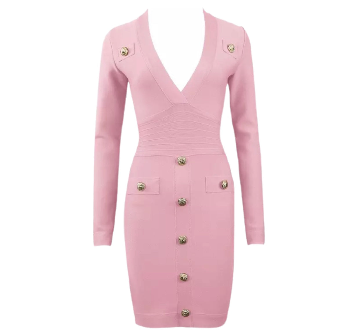 When In Rome Pink Bandage Dress