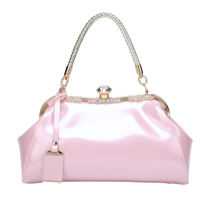 Dreaming Diamonds Patent Pink Handbag