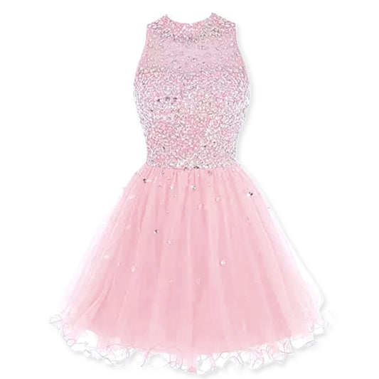 Princess Pink Crystal Dress