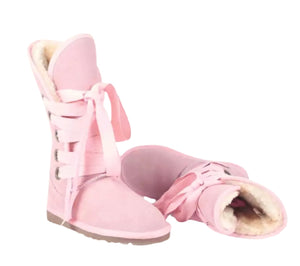 Lace Tied Princess Snow Boots