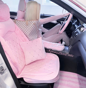 Plush Princess Car Seat Cover Set