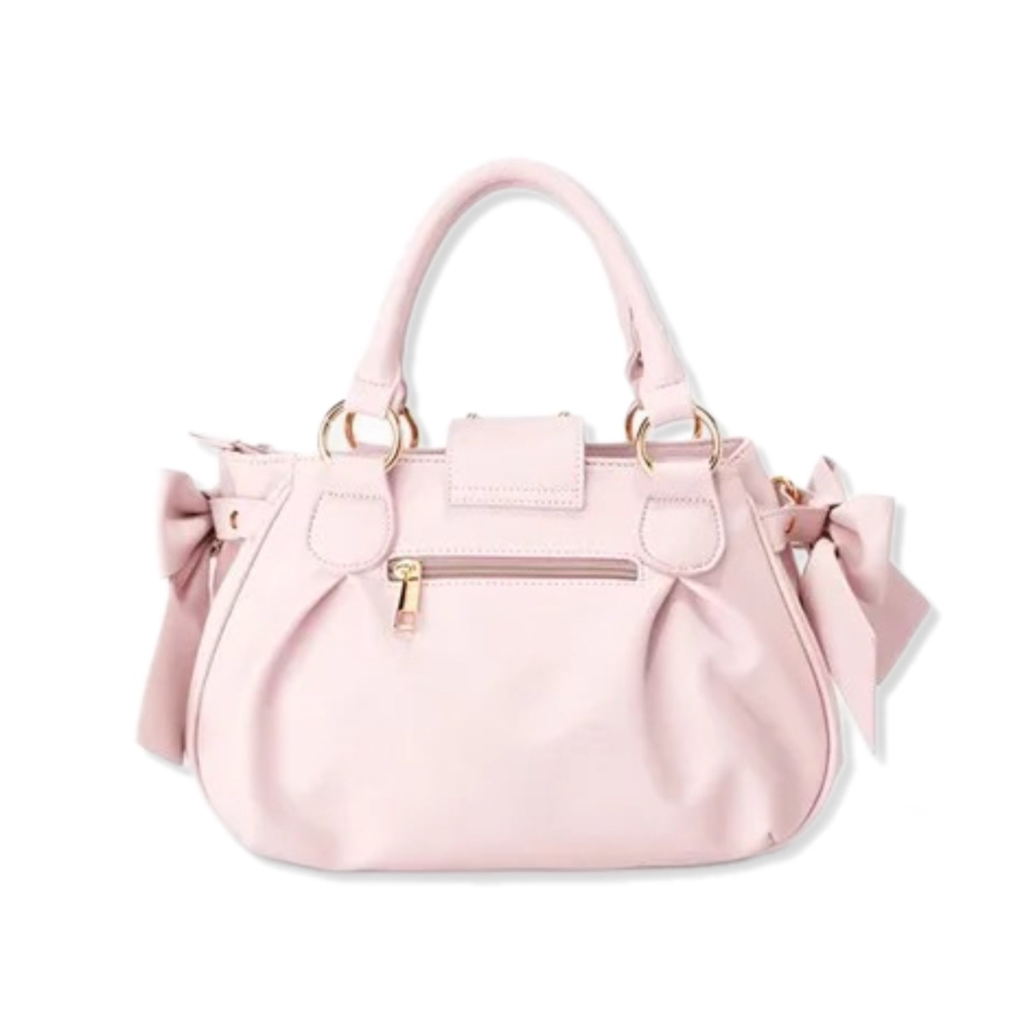 Powder Pink Bow Handbag