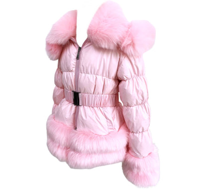 Marybelle Pink Winter Puff Coat
