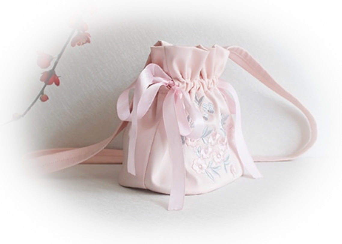 Ribbon Tied Rose Purse