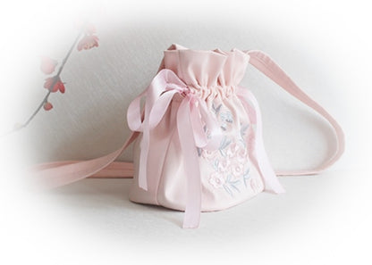 Ribbon Tied Rose Purse