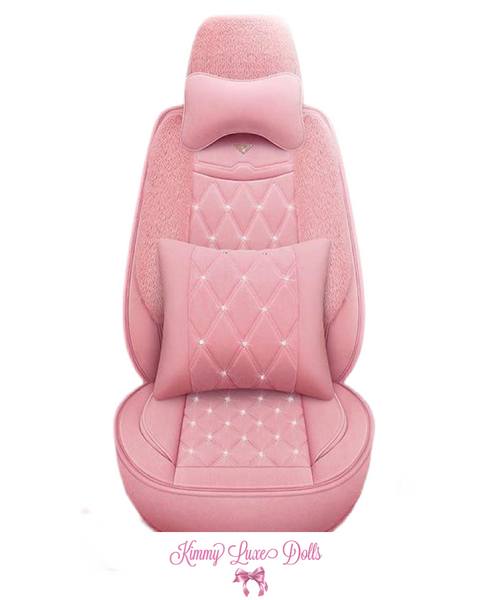 Plush Princess Car Seat Cover Set