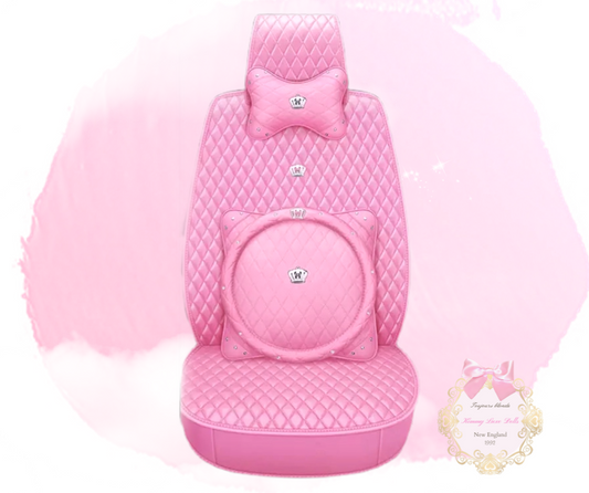 Juicy Princess Pink Quilted Car Set of 8