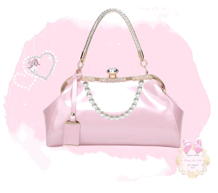 Dreaming Diamonds Patent Pink Handbag