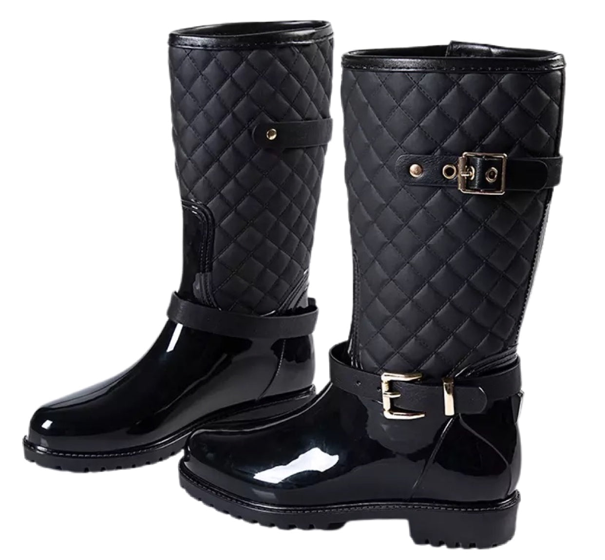 Oberlin Luxe Quilted Rain Boots