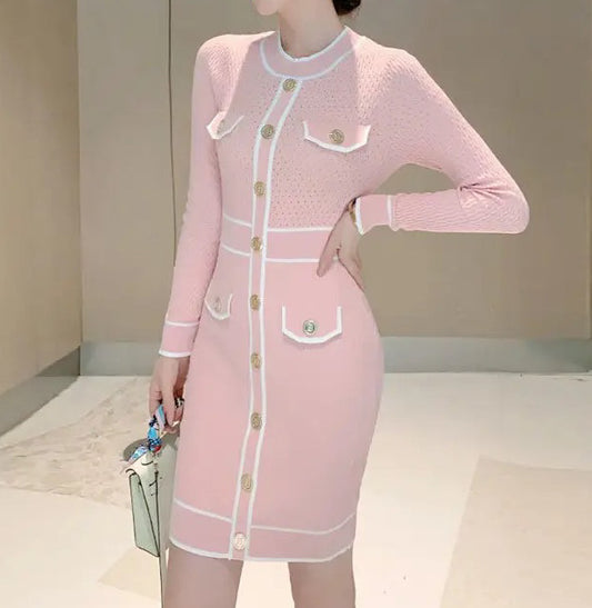 Classy Pink Day Dress