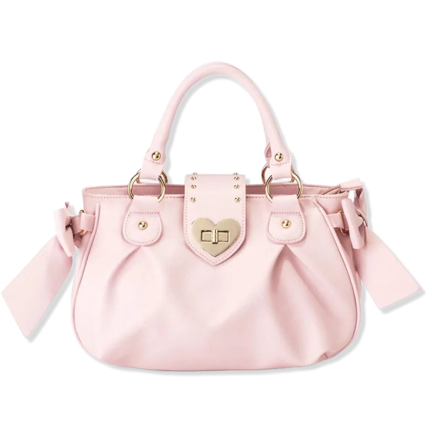 Powder Pink Bow Handbag