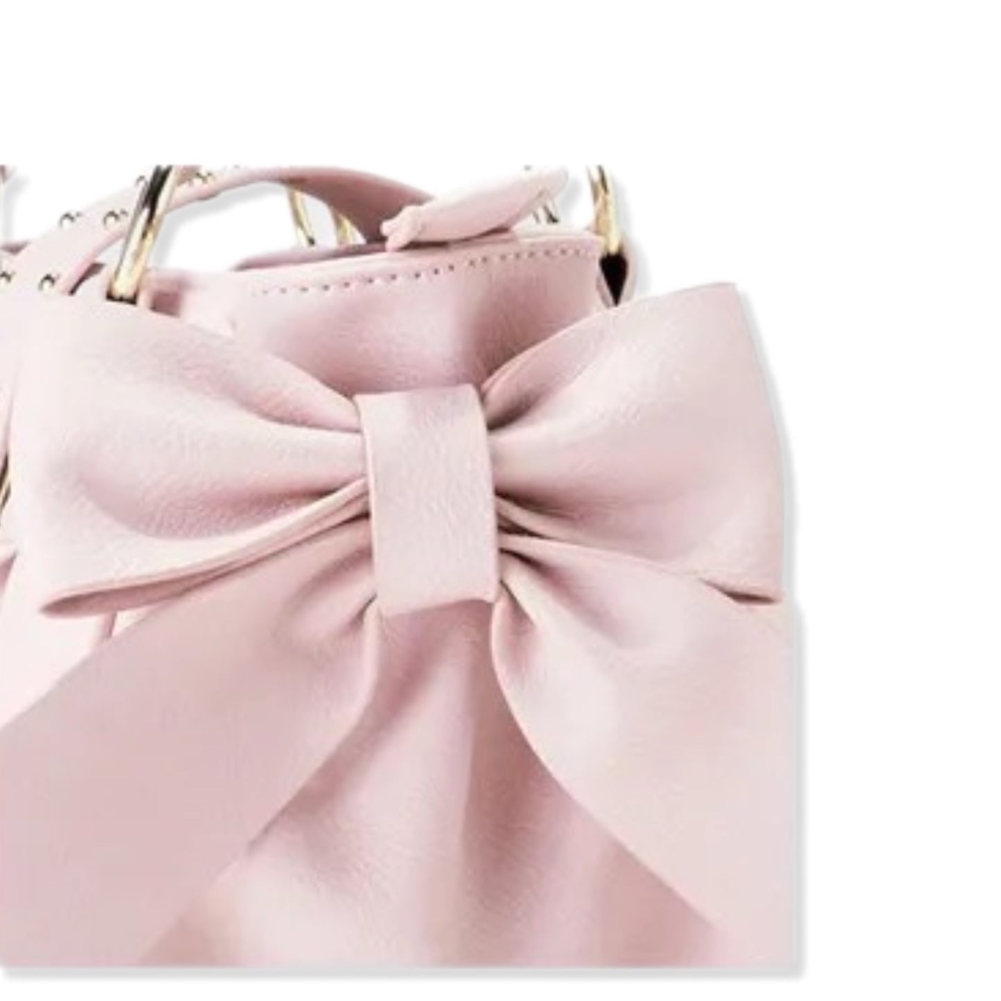 Powder Pink Bow Handbag
