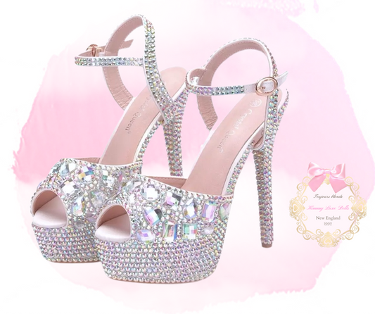 Spoil Me Fully Crystalized Dolly Heels