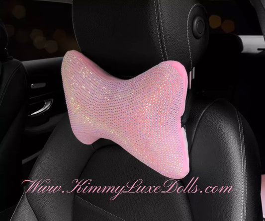 Luxe Doll Pink bling headrest 💎