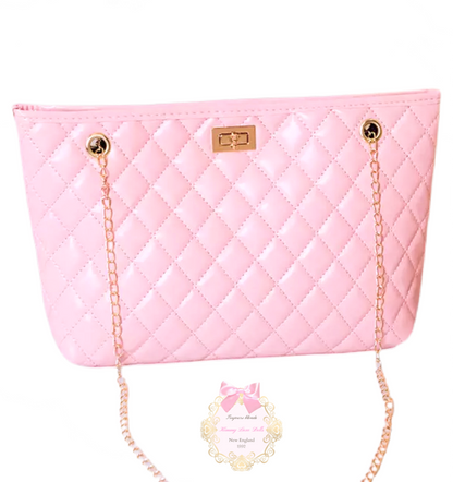 Sweet Princess Quilted Purse on Chain