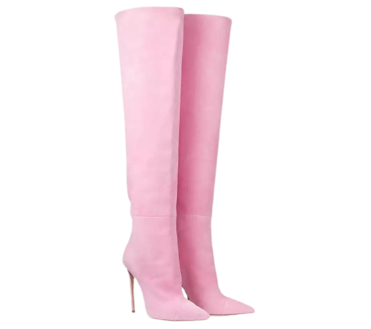 Girly Girl Pink Suede Boots