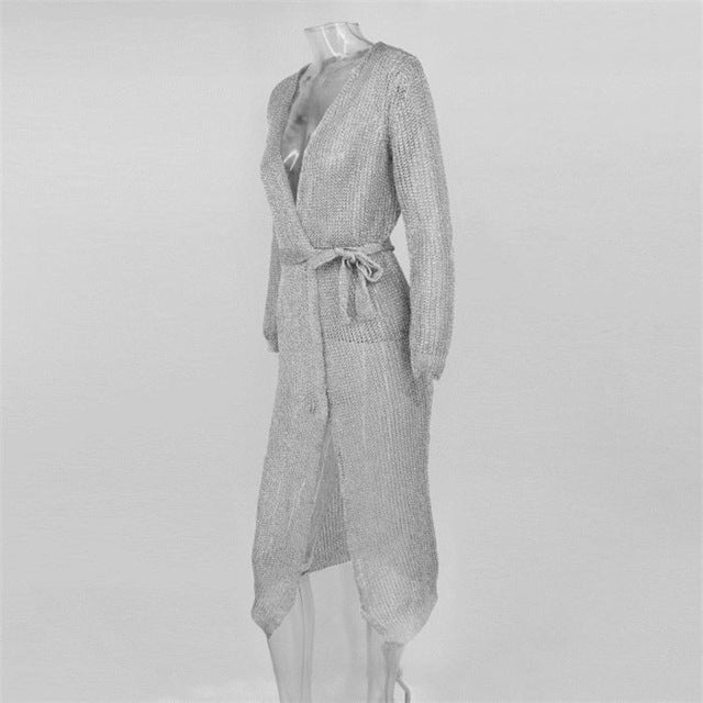 LUXE-- Sparkle Cardigan/Sweater Dress